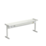 Laboratory bench bottom shelf (white metal) 1175x250x450 mm